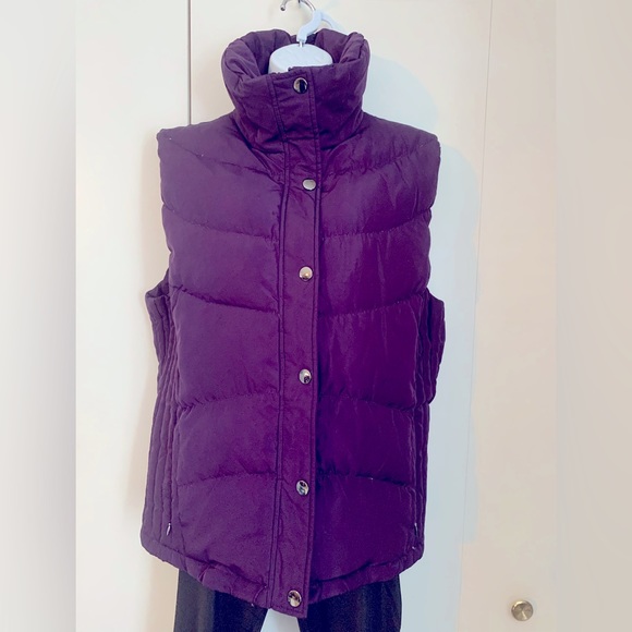 Kenneth Cole Reaction women's purple down zip up vest size XXLARGE